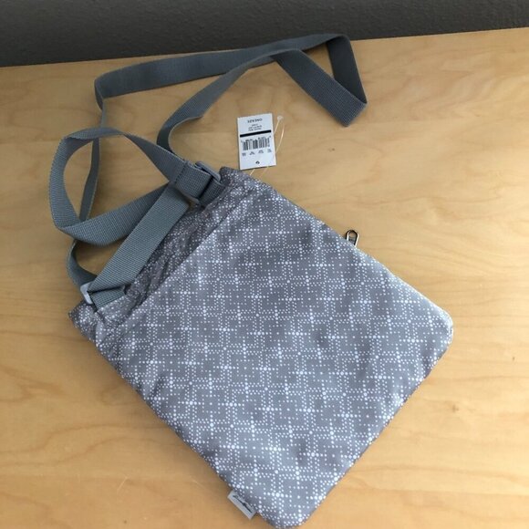 Eddie Bauer Ripstop 3 Zip Pocket Travel Bag Messenger Crossbody - NEW - Picture 4 of 6